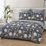 Постельное белье без пододеяльника с одеялом Sofi De Marko РОБЕРТО хлопковый сатин V39 евро, фото, фотография