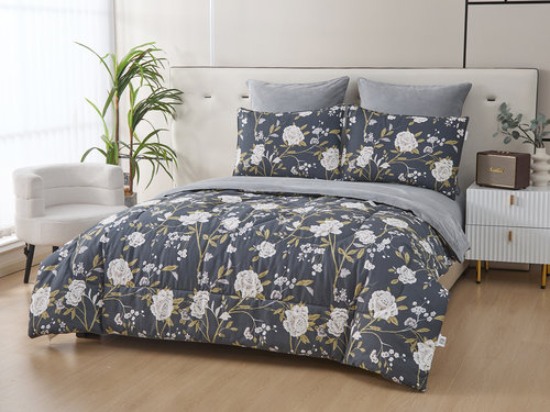 Постельное белье без пододеяльника с одеялом Sofi De Marko РОБЕРТО хлопковый сатин V39 евро, фото, фотография