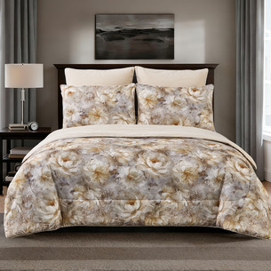 Постельное белье без пододеяльника с одеялом Sofi De Marko РИКАРДО хлопковый сатин V2 евро