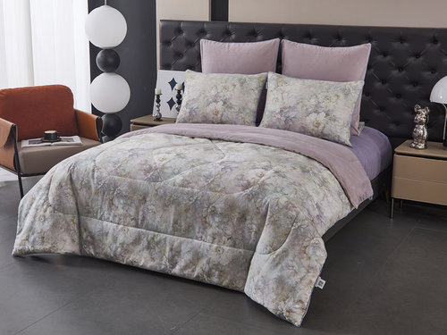 Постельное белье без пододеяльника с одеялом Sofi De Marko РИКАРДО хлопковый сатин V3 евро, фото, фотография