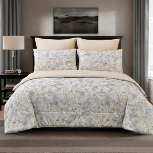 Постельное белье без пододеяльника с одеялом Sofi De Marko РИКАРДО хлопковый сатин V4 евро