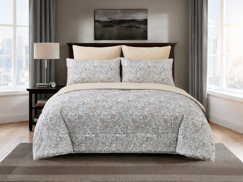 Постельное белье без пододеяльника с одеялом Sofi De Marko РИКАРДО хлопковый сатин V5 евро, фото, фотография