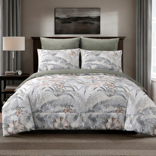 Постельное белье без пододеяльника с одеялом Sofi De Marko РИКАРДО хлопковый сатин V6 евро