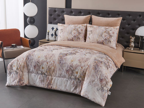 Постельное белье без пододеяльника с одеялом Sofi De Marko РИКАРДО хлопковый сатин V7 евро, фото, фотография