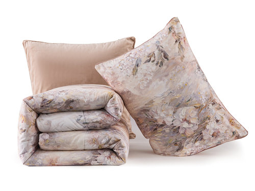 Постельное белье без пододеяльника с одеялом Sofi De Marko РИКАРДО хлопковый сатин V7 евро, фото, фотография