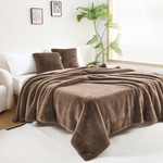 Плед-покрывало Sofi De Marko ФИЛИЦИЯ искусственный мех кофейный 160х220, фото, фотография