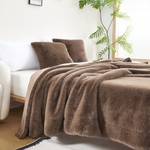 Плед-покрывало Sofi De Marko ФИЛИЦИЯ искусственный мех кофейный 160х220, фото, фотография