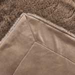 Плед-покрывало Sofi De Marko ФИЛИЦИЯ искусственный мех кофейный 160х220, фото, фотография