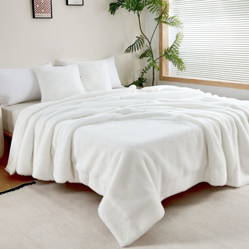 Плед-покрывало Sofi De Marko ФИЛИЦИЯ искусственный мех кремовый 220х240, фото, фотография