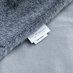 Плед-покрывало Sofi De Marko ФИЛИЦИЯ искусственный мех серо-голубой 160х220, фото, фотография