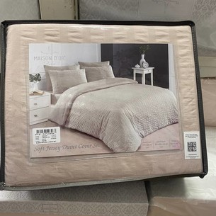 Постельное белье Maison Dor ELISSA хлопковый трикотаж бежевый евро