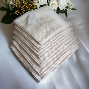 Набор полотенец-салфеток 30х50(6) Maison Dor ARTEMIS хлопковая махра кремовый