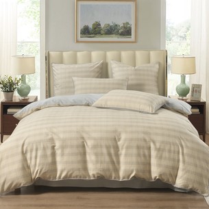 Постельное белье Sofi De Marko ДЖАГЕР хлопковый сатин тауп евро