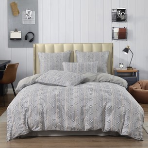 Постельное белье Sofi De Marko ДЖЕРАДО хлопковый сатин серый семейный