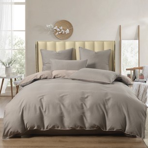 Постельное белье Sofi De Marko БОННИ хлопковый сатин серый 1,5 спальный