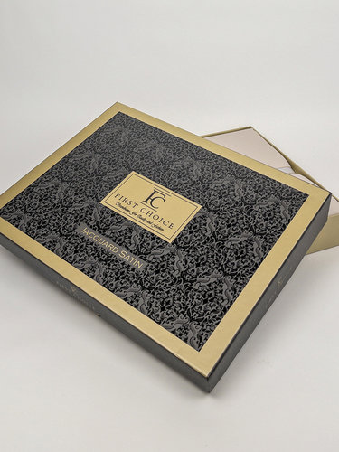 Постельное белье First Choice STESHA хлопковый сатин-жаккард beige евро, фото, фотография