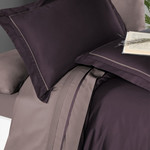 Постельное белье First Choice SERENITY хлопковый сатин делюкс purple & lilac евро, фото, фотография