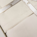 Постельное белье First Choice LAMONE хлопковый сатин-жаккард cream евро, фото, фотография