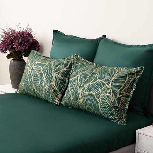 Постельное белье Sofi De Marko БЕВЕРЛИ хлопковый сатин малахитовый евро-макси, фото, фотография