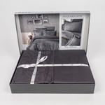 Постельное белье First Choice TECNA хлопковый сатин-жаккард anthracite евро, фото, фотография