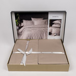 Постельное белье First Choice DORETA хлопковый сатин-жаккард soil евро, фото, фотография