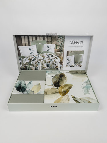 Постельное белье Clasy DIGITAL SOPRON хлопковый сатин V1 евро, фото, фотография