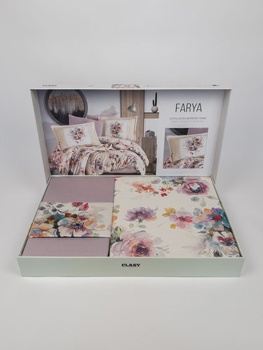 Постельное белье Clasy DIGITAL FARYA хлопковый сатин V1 евро, фото, фотография