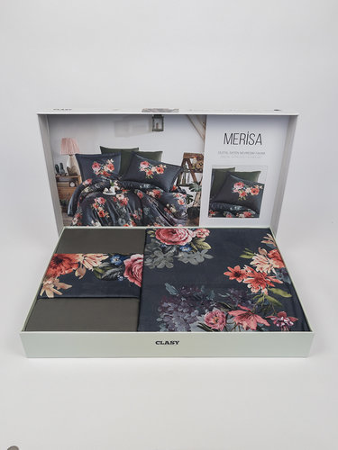 Постельное белье Clasy DIGITAL MERISA хлопковый сатин V1 евро, фото, фотография