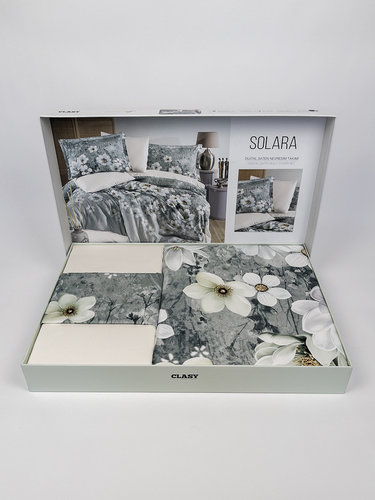 Постельное белье Clasy DIGITAL SOLARA хлопковый сатин V1 евро, фото, фотография