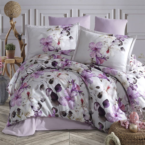 Постельное белье Clasy DIGITAL NORA хлопковый сатин V1 евро, фото, фотография