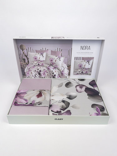 Постельное белье Clasy DIGITAL NORA хлопковый сатин V1 евро, фото, фотография
