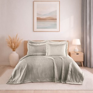 Покрывало гобеленовое DO&CO DIAMOND жаккард полиэстер капучино 240х260