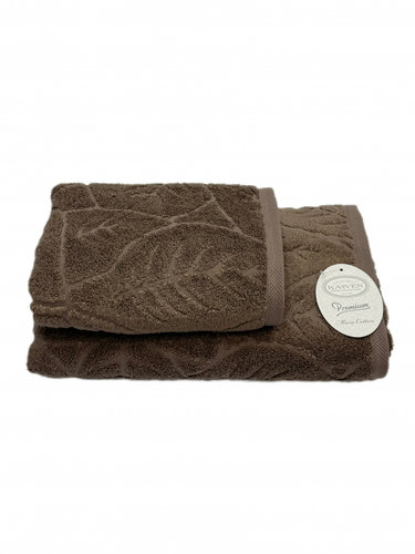 Полотенце для ванной Karven LISA хлопковый микрокоттон dark brown 50х90, фото, фотография