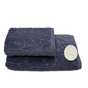 Полотенце для ванной Karven LISA хлопковый микрокоттон navy blue 70х140