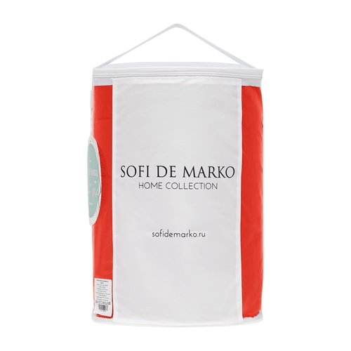 Одеяло Sofi De Marko PREMIUM MAKO сатин делюкс + искусственный пух/шёлк коралловый красный 220х240, фото, фотография