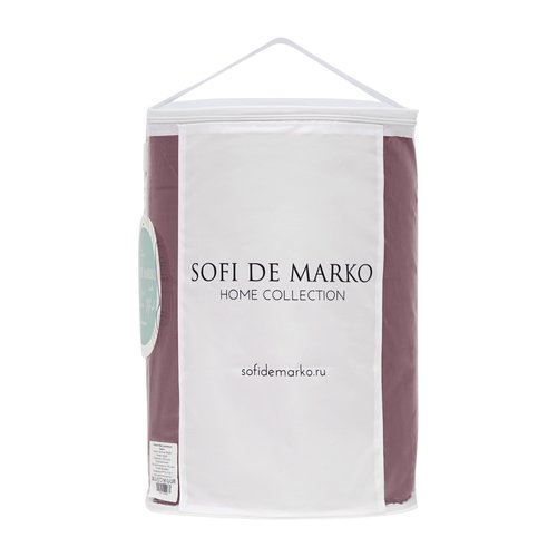 Одеяло Sofi De Marko PREMIUM MAKO сатин делюкс + искусственный пух/шёлк пурпурная дымка 160х220, фото, фотография