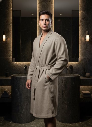 Халат мужской Sofi De Marko ДОРИАН хлопок бежевый 2XL/3XL, фото, фотография