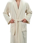 Халат мужской Soft Cotton LORD хлопковая махра кремовый L, фото, фотография
