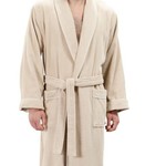 Халат мужской Soft Cotton LORD хлопковая махра бежевый M, фото, фотография