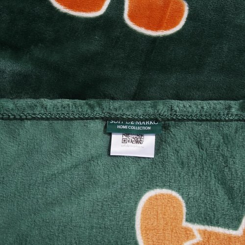 Плед-покрывало Sofi De Marko CHRISTMAS CAKE велсофт зелёный 150х200, фото, фотография