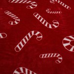 Плед-покрывало Sofi De Marko CHRISTMAS CANDY велсофт крансый 150х200, фото, фотография