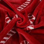 Плед-покрывало Sofi De Marko CHRISTMAS CANDY велсофт крансый 150х200, фото, фотография