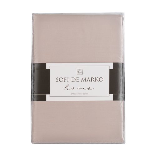 Пододеяльник Sofi De Marko МАРМИС хлопковый сатин бежево-розовый 160х220, фото, фотография