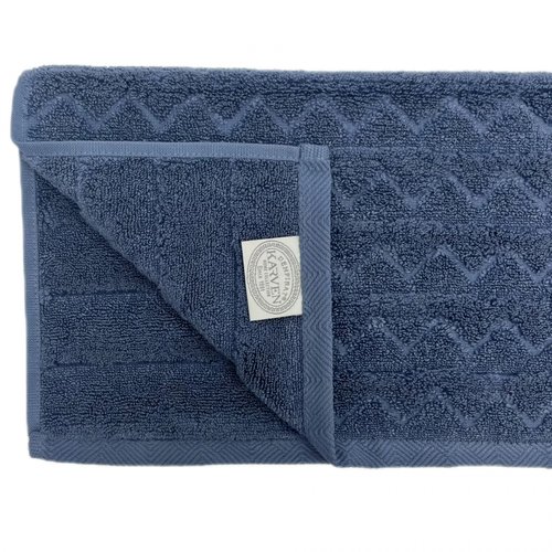 Полотенце для ванной Karven UCGEN хлопковый микрокоттон t.blue 50х90, фото, фотография