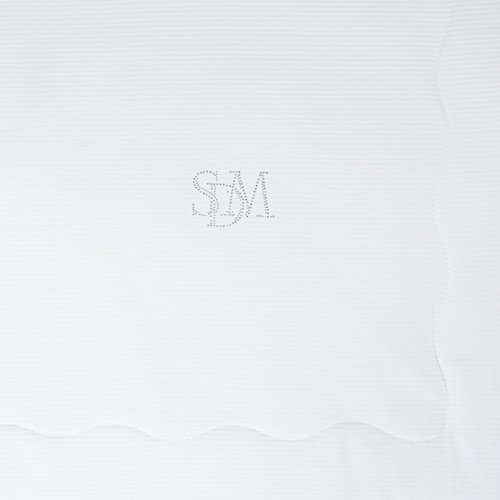 Постельное белье без пододеяльника с одеялом Sofi De Marko САНТО хлопковый сатин белый евро, фото, фотография