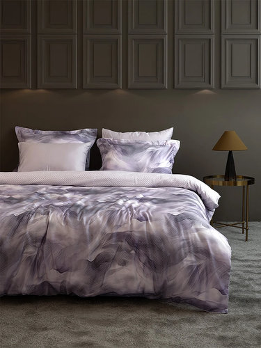Постельное белье First Choice RUSKA хлопковый сатин евро lilac, фото, фотография
