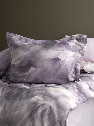 Постельное белье First Choice RUSKA хлопковый сатин евро lilac, фото, фотография