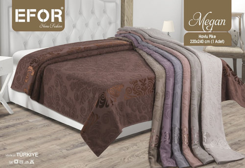 Махровая простынь для укрывания Efor MEGAN ПВХ хлопок серый 220х240, фото, фотография