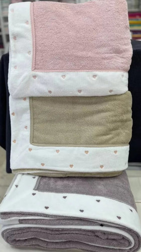 Махровая простынь для укрывания Maison Dor LAVOINE хлопок грязно-розовый 160х240, фото, фотография