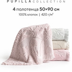 Набор полотенец для ванной 4 шт. Pupilla AMAZON хлопковая махра 50х90, фото, фотография